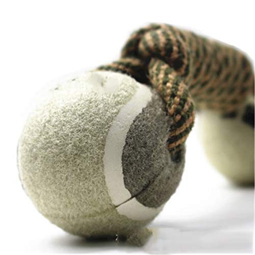Termino Alivie El Aburrimiento Y El Estrés del Juguete para Mascotas, Cuerda De Algodón Tenis Dumbbell Knot Dog Toy