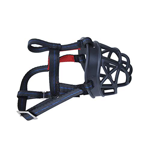 TTinah Bozales para Perros Bozal Perro Pequeño Bozal para Perros Bull Terrier Bozal para Perro pequeño Bozales de Perro para Evitar ladrar Black,Size-4