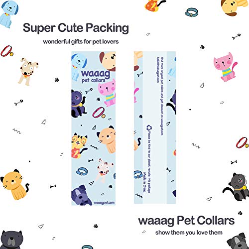 waaag Collar para mascota, 30 colores clásicos de color sólido collar para perro, collar de gato, correa de nailon, hebilla dorada collar para perro (lavanda, L)