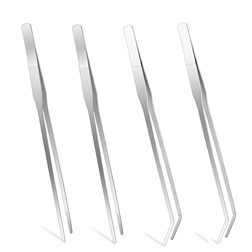 WTpin 4 Piezas Acuario Herramienta Accesorios, Herramientas para Acuario de Acuario, Pinzas de Acuario, para Pruning Limpieza de Plantas Acuáticas Grass Etc