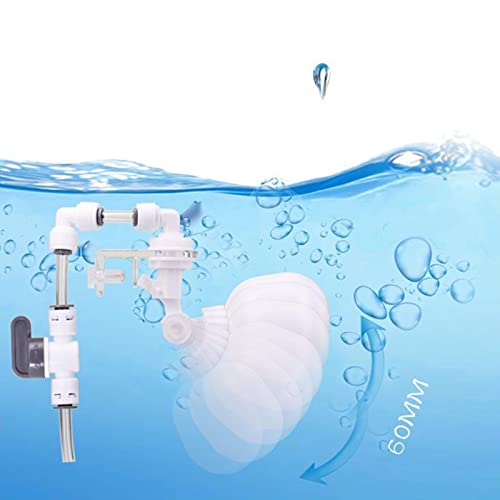 YAQINUO Válvula de flotador ajustable de llenado automático de agua para agua dulce y agua salada Fácil montaje para tanque de peces