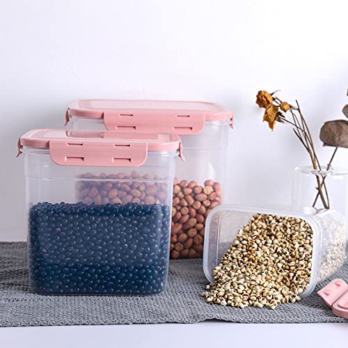 YQYMX Latas Herméticas Apilables Transparentes, Caja De Almacenamiento De Leche En Polvo para Comida De Cocina, Almacenamiento De Granos De Comida Seca, Latas De Comida para Gatos Y Perros-||