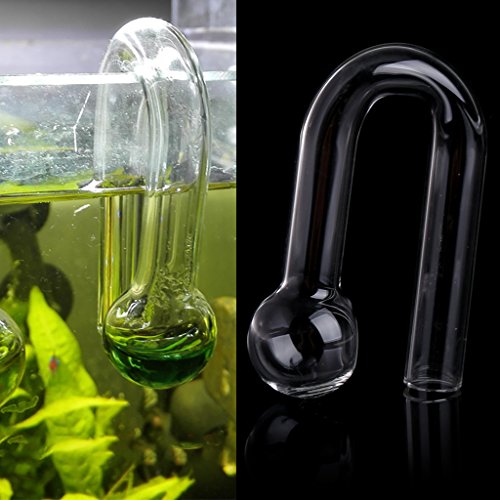 Yushu - Acuario Fish Tank Hang On CO2 Monitor, Hierba Cilindro Detector Checker Tester, Dióxido de Carbono CO2 Monitor, Vidrio Drop Ball Checker Tester, Fácil Mantenimiento