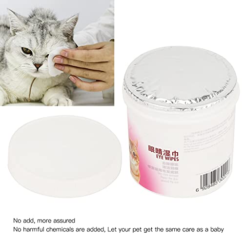 01 Toallitas limpiadoras de oídos para Mascotas, Toallitas húmedas para Ojos de Mascotas Pet Supply Almohadillas limpiadoras Suaves para Limpiar Las secreciones oculares