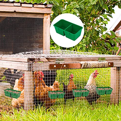 12 Piezas Comederos Tazas Plásticos para Pájaros, Cuenco de Agua para Pájaros, Tazas Alimentación Comida Plásticos para Pájaros, Adecuado para Aves y Aves de Corral, Palomas, Loros, Canarios, Pollos