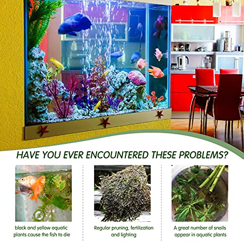 15pcs Plantas Artificiales Acuario Plantas Plásticas para Acuarios Planta Artificial Plástico Decoración Pecera Plantas para Peceras para Decoracion Acuario