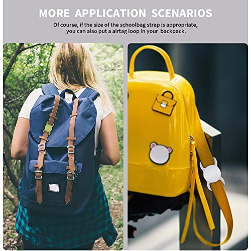 2 Piezas Funda Protectora para Airtag,LucBuy Soporte de Silicona para Mascotas para AirTags,GPS Que Rastrea la Cubierta Anti-perdida del Localizador del Bolso de Escuela del Collar del Gato del Perro