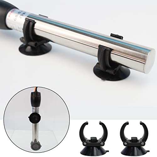 20 Pcs Ventosa Pecera Ventosas Manguera Aire Abrazaderas para Acuarios Clips De Ventosa Soporte Manguera Acuarios Abrazaderas Pecera Soportes Tubos Calefacción Accesorios Acuarios Tubo Set Negro