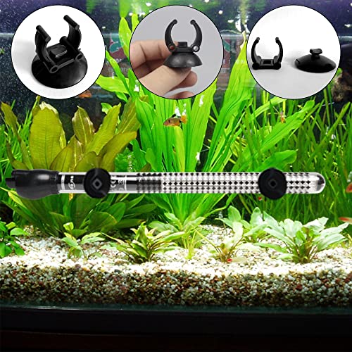 20 Pcs Ventosa Pecera Ventosas Manguera Aire Abrazaderas para Acuarios Clips De Ventosa Soporte Manguera Acuarios Abrazaderas Pecera Soportes Tubos Calefacción Accesorios Acuarios Tubo Set Negro