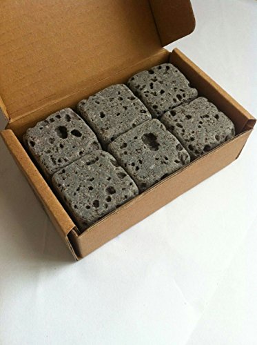 6 Eco Bricks – Decoración purificador de roca volcánica para Acuario | rocas de decoración acuario