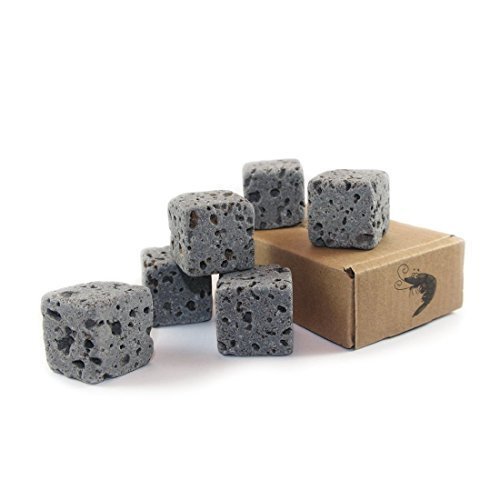 6 Eco Bricks – Decoración purificador de roca volcánica para Acuario | rocas de decoración acuario