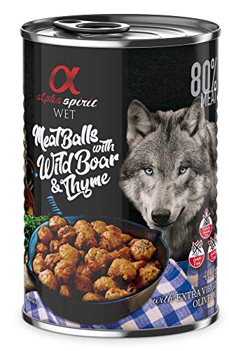 ALBONDIGAS ALPHA SPIRT 400g (ALBONDIGAS DE JABALI Y TOMILLO)