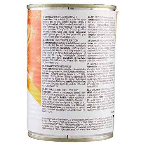 Almo Naturure - Alimentos Diarios para Gatos, 400 g, Grano Libre con Pollo, 24 Unidades