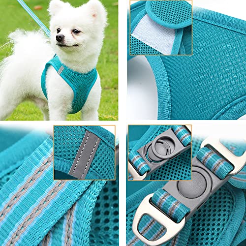 Arnes Gato, Arnés para Gato con Correa, Chaleco para Perros Arnés Suave Ajustable Cómodo, Arnés de Seguridad Ajustable y Transpirable, Arnés Reflectante para Mascotas para Perros y Gatos, S