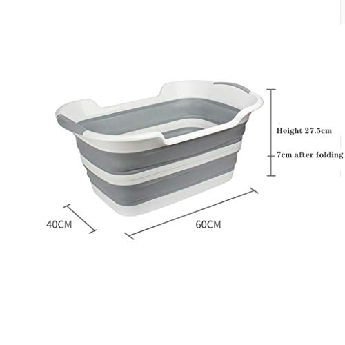 Baño De Mascotas Bañera Plegable Baño para Perros Cubo De Baño Especial Baño De Peluche Bañera De La Piscina Baño De Perro Pequeño/Canasta De Lavandería Plegable Rectangular