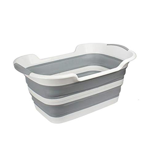 Baño De Mascotas Bañera Plegable Baño para Perros Cubo De Baño Especial Baño De Peluche Bañera De La Piscina Baño De Perro Pequeño/Canasta De Lavandería Plegable Rectangular