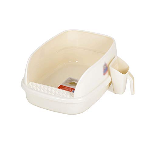 Bdesign Tuba Creativa Limpie la Caja de Arena Limpia Sifting Titter Box Box with con Marco y Scoop Premium Pet Pet Crave