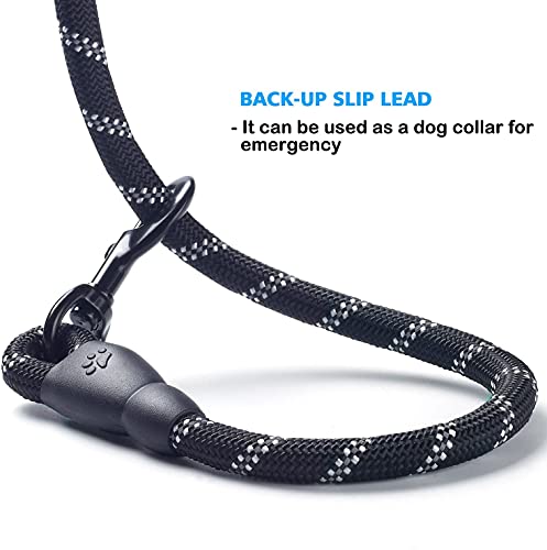 Befol Correa Perro con 1,5 m Extensibles Cuero Nylon Larga Reflectante Cuerda + Bolsas Caca Perro + Cuenco bebedero plegable Adecuado para Perros Grande Medianos y Pequeño