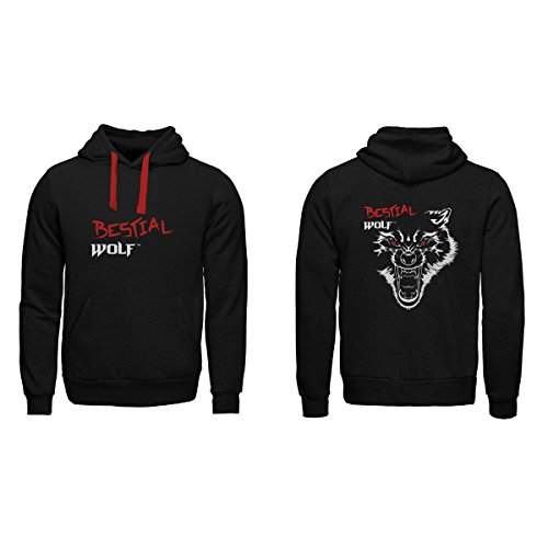 Bestial Wolf CHOPPER2H1L Sudadera Capucha Tela Color Negro Talla L