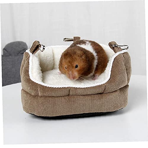 Bird Hamaca felpa loro Tienda con hebilla de cama de hámster caliente para Canarias Pequeños Animales herramientas artículos para mascotas