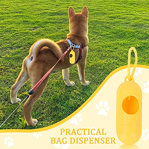 Bolsas Para Excrementos De Perro,Bolsas Caca Perro,600 Bolsas para Caca de Perro con 1 Dispensador,Fuertes Poop Bag Para Perro Mascotas,40 Rollos