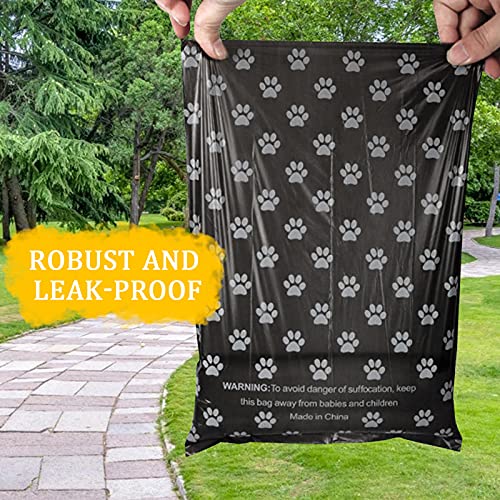 Bolsas Para Excrementos De Perro,Bolsas Caca Perro,600 Bolsas para Caca de Perro con 1 Dispensador,Fuertes Poop Bag Para Perro Mascotas,40 Rollos