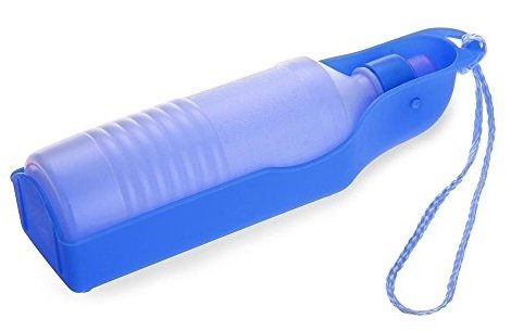 Botella portátil con dispensador de agua para perro o gato, 500 ml