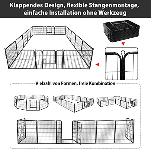 Caño para cachorros - Cercado para animales pequeños y roedores - de 8 elementos.