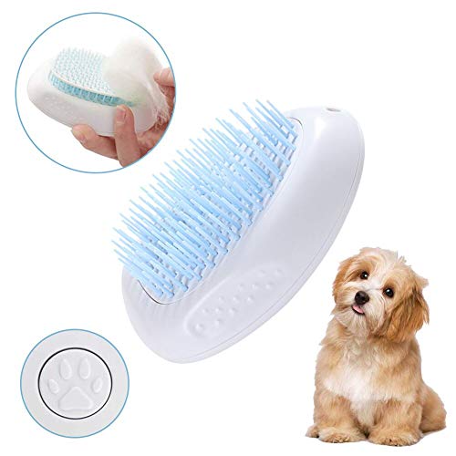 Cepillo De Gatos, Cepillo De Pelo Gato, Cat Brush, Cepillo De Perro, Cepillo Perro Gato, Peine de Limpieza Autolimpiante, para Masajear y Limpiar, Reduce la Caida de Cabello, con Botón de Limpieza