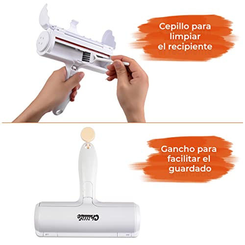 Chillife Quitapelos para Mascotas, Cepillo Quita pelos Gatos y Perros, mágico Rodillo eliminador Pelaje Animales depilación, Ideal en Ropa, sofá, Alfombra, Coche y Cama, Protege la Lavadora