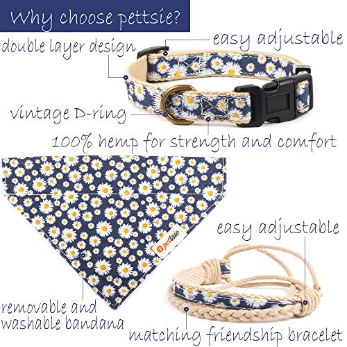 Collar para perros con bandana y brazalete de amistad marca Pettsie