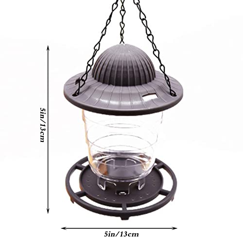 Comederos Pájaros,Diseño Plegable,Con Gancho, Cadena,Alimentador Aves Silvestres,Comedero Colgante Para Pájaros,Comedero Exterior Para Aves,Para La Decoración Del Balcón Del Jardín,Green-5in/13cm