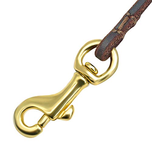 Correa de Perro Hecha de Cuero Genuino, for Perros pequeños, Gatos, Animales pequeños, línea Suave Extra for Chihuahua, Yorkie, caniche, 3 Colores / 2 Tallas (Color : Red, Size : 0.6cm*130cm)