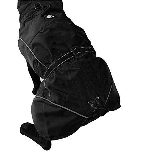 Croci Hiking - Abrigo Impermeable para Perros, Makalu, Forro termorregulador, Color Negro, Talla 90 cm - 384 g