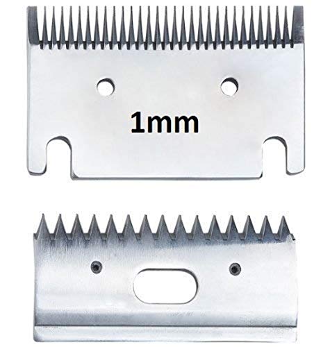 Cuchillas de Recambio para cortadora de Caballo, tamaño Mediano 1 o 3 mm de Corte. Fit Heiniger, Liveryman, Aesculap, Masterclip, Folk, Oster (A - 1 mm Grosor)