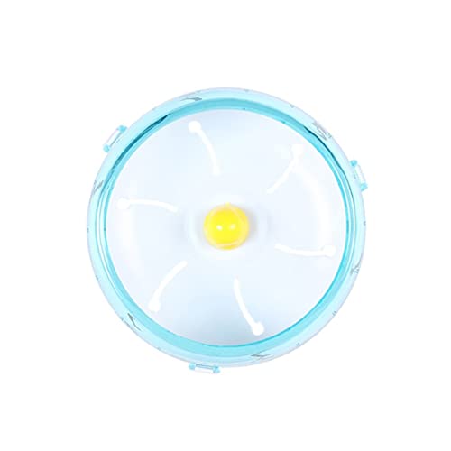 Delicado duradero Mascota Hamster Silent Running Disc Disc Pequeño Animal Rotatorio Rueda Rueda PET Deportes Ruedas Juguetes Gerbiles Ratones Correr Accesorios para hámster ( Color : Blue , Size : S )