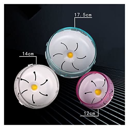 Delicado duradero Mascota Hamster Silent Running Disc Disc Pequeño Animal Rotatorio Rueda Rueda PET Deportes Ruedas Juguetes Gerbiles Ratones Correr Accesorios para hámster ( Color : Blue , Size : S )