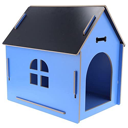 EBTOOLS Perrera de Madera para Perros, caseta para Gatos Plegable, casa para Perros para Uso Interior y Exterior, casa para Animales domésticos