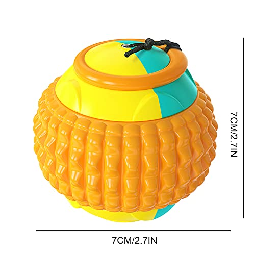EliteMill Juego de lanzador de bolas de perro multifuncional, juguetes portátiles y duraderos con cuerda retráctil automática, juguete interactivo para perros pequeños y grandes, juego al aire libre