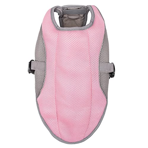 Eogrokerr Chaleco de refrigeración para perro, chaqueta de malla transpirable, abrigo de perro fresco y cómodo para perros grandes, medianos y pequeños (S,Rosa)