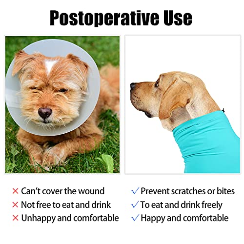 Etdane Mono de perro para evitar que se derrame el pelo, para recuperar la cirugía, traje de mascota, camiseta deportiva para reducir la ansiedad, mono azul/L