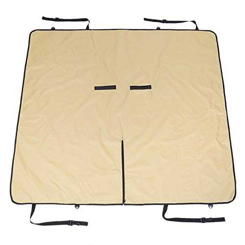 EVTSCAN Funda para Asiento Trasero para Perros, Hamaca Antideslizante Impermeable a Prueba de arañazos, Fundas para Asientos de Coche para Perros, protección contra la Suciedad(latón)