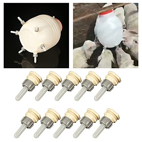 F Fityle Paquete de 10 Tetinas de Cordero para Lactancia, Animales de Granja, Corderos, Accesorios para Perros