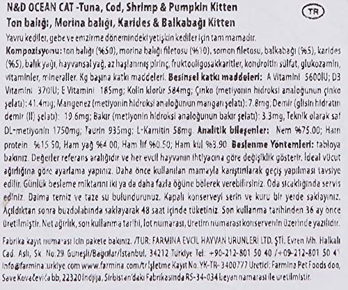 Farmina Natural & Delicious feline Ocean Kitten con Merluzzo, Gamberetti e Zucca 80 gr umido