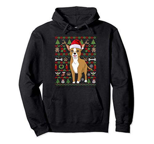 Feo regalo navideño de un perro Chihuahua Sudadera con Capucha