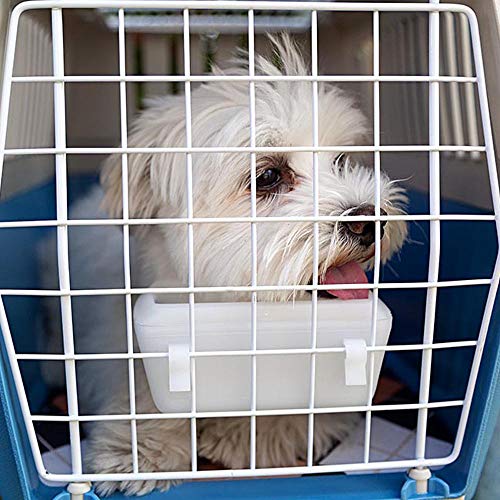 Ferplast Transportín para Perros Pequeños y Gatos hasta 5 Kg Atlas 10 Open, Almohada y Cuenco Incluidos, Techo Aprible