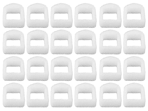 Filtros de Fuente de Agua Compatible con Drinkwell 360 de Acero Inoxidable Avalon Pagoda Seascape y Sedona, Prefiltros de Filtro de Espuma para Fuente para Perros y Gatos Poweka (24 Piezas)