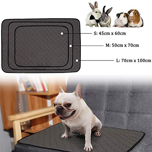 Forros de jaula de vellón para animales pequeños, almohadillas de conejillo de indias reutilizables impermeables, almohadilla de cama de conejo súper absorbente
