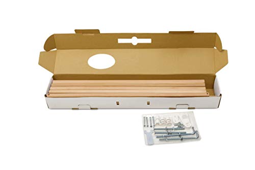 Geuther 2700 GU Modilok - Barrera de seguridad para puertas y escaleras de madera, 2700, para atornillar, sin barreras, apto para 63-103 cm, gris, 3.05 kg