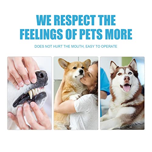 GKYI Pasta de Dientes para Perros 2 oz Limpiador para cepillar con Sabor a Menta Calmante eficaz | Pasta de Dientes Fresh Breath Dental Care diseñada para Ayudar a prevenir el sarro y Eliminar